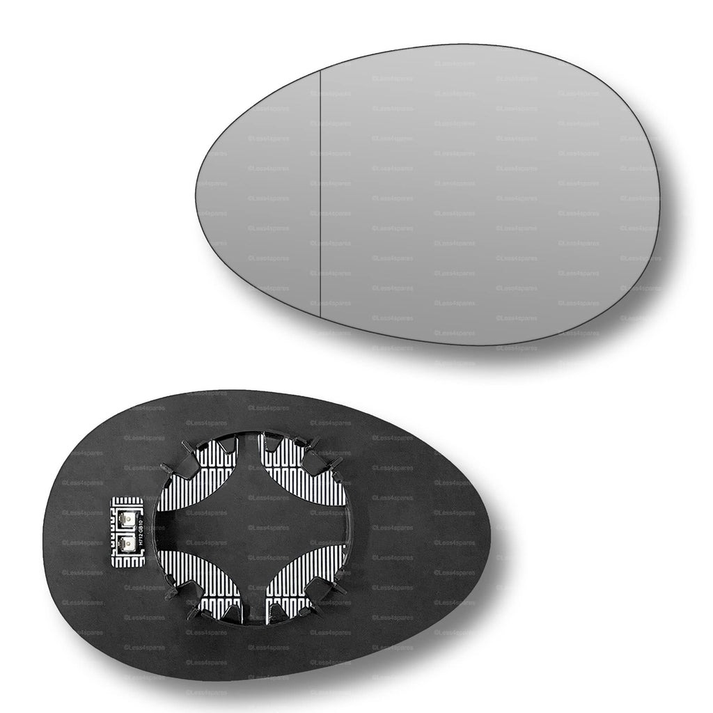 Replacement Wing Mirror Glass Left for Mini Clubman 2007-2014 Clip-On Passenger Near Side N/S with Blind Spot