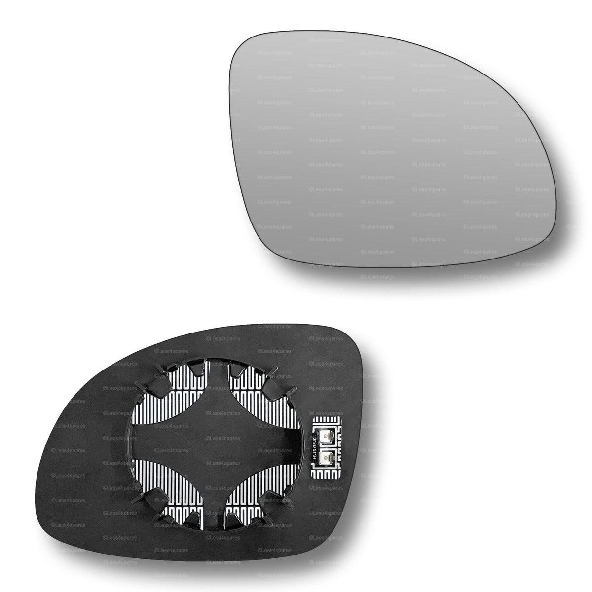 Replacement Wing Mirror Glass Right for Skoda Yeti 2009-2017 Clip-On Driver Off side Heated Convex