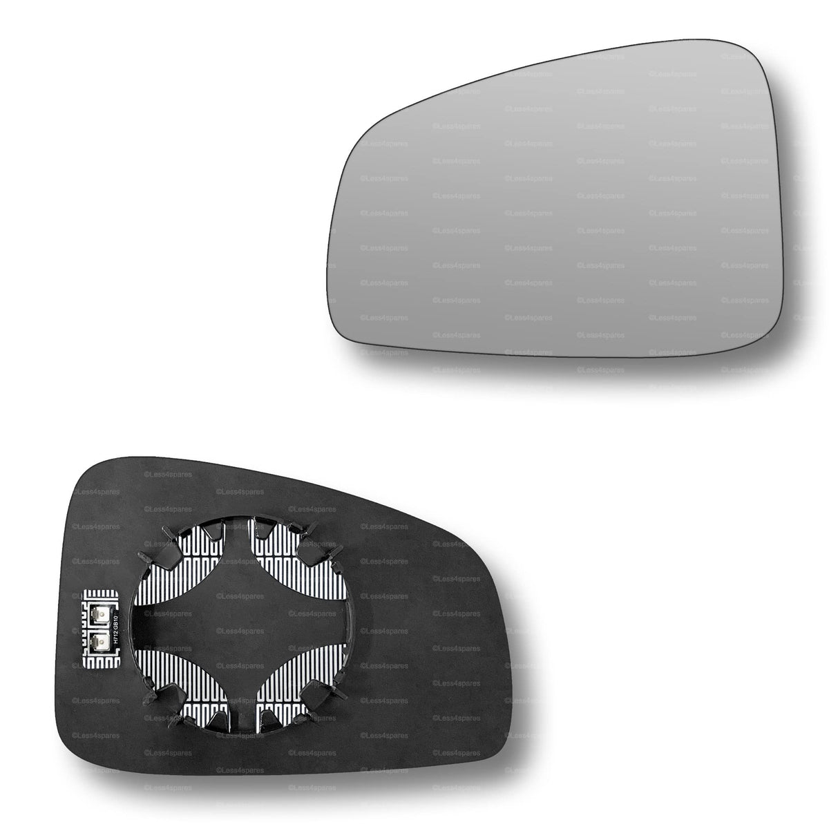 Replacement Wing Mirror Glass Left for Renault Latitude 2010-2016 Clip-On Passenger Near Side N/S Heated Convex