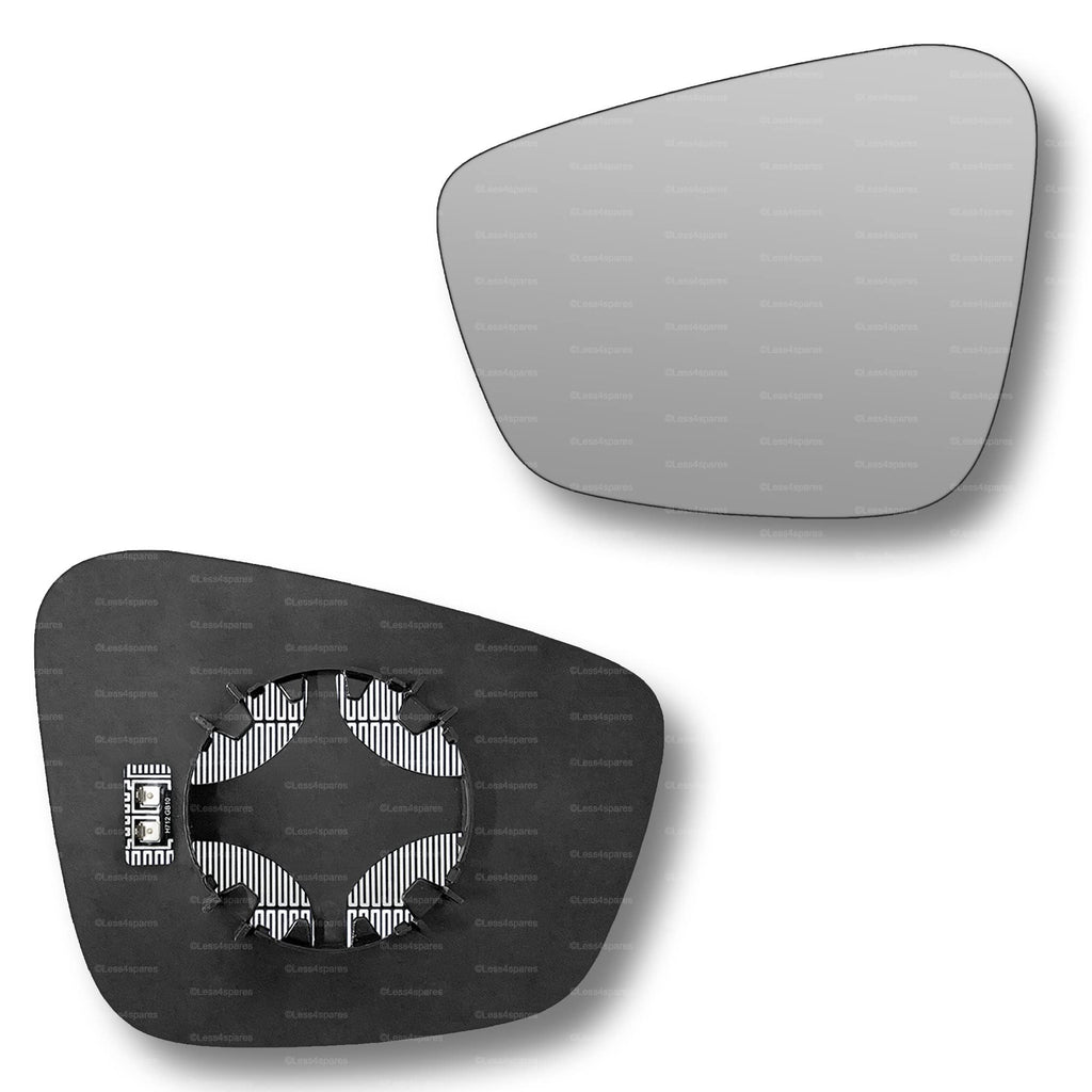 Replacement Wing Mirror Glass Left for MG 6 2010-2016 Clip-On Passenger Near Side N/S Heated Convex