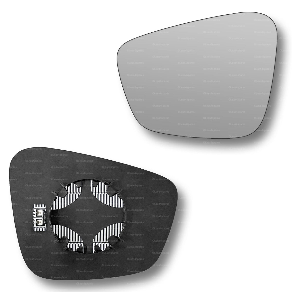 Replacement Wing Mirror Glass Left for MG 6 2010-2016 Clip-On Passenger Near Side N/S Heated Convex