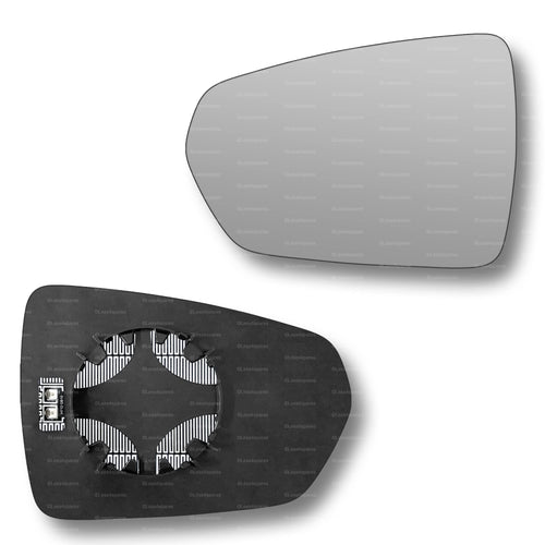 Replacement Wing Mirror Glass Left for Audi A1 2018-2022 Clip-On Passenger Near Side N/S Heated Convex