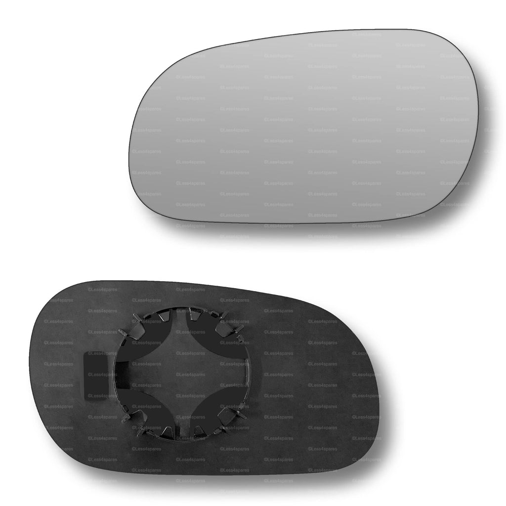 Replacement Wing Mirror Glass Left for Mitsubishi Carisma 1995-2006 Clip-On Passenger Near Side N/S Convex
