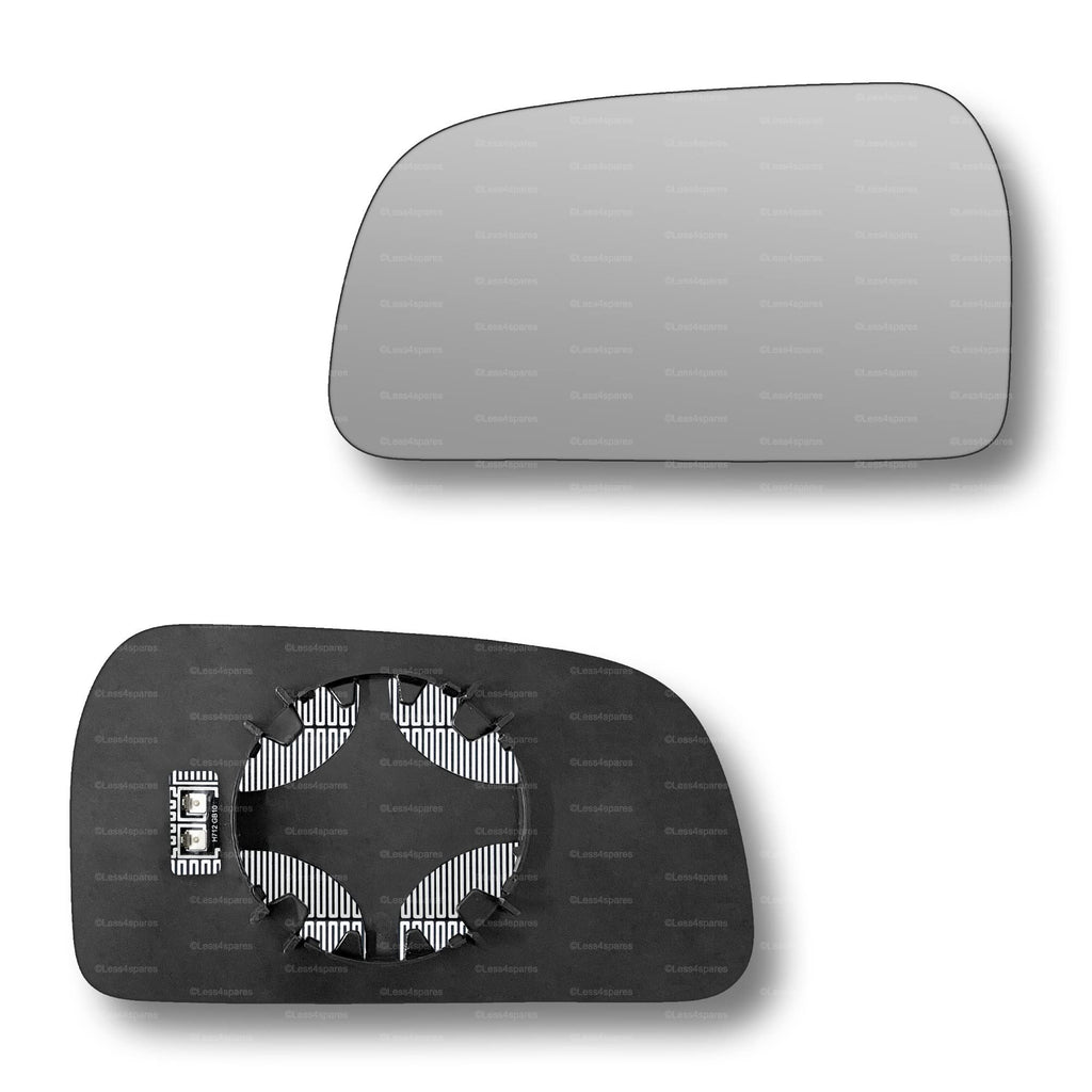 Replacement Wing Mirror Glass Left for Hyundai Tucson 2004-2009 Clip-On Passenger Near Side N/S Heated Convex