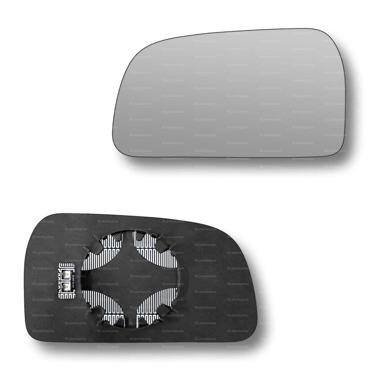 Replacement Wing Mirror Glass Left for Hyundai Tucson 2004-2009 Clip-On Passenger Near Side N/S Heated Convex