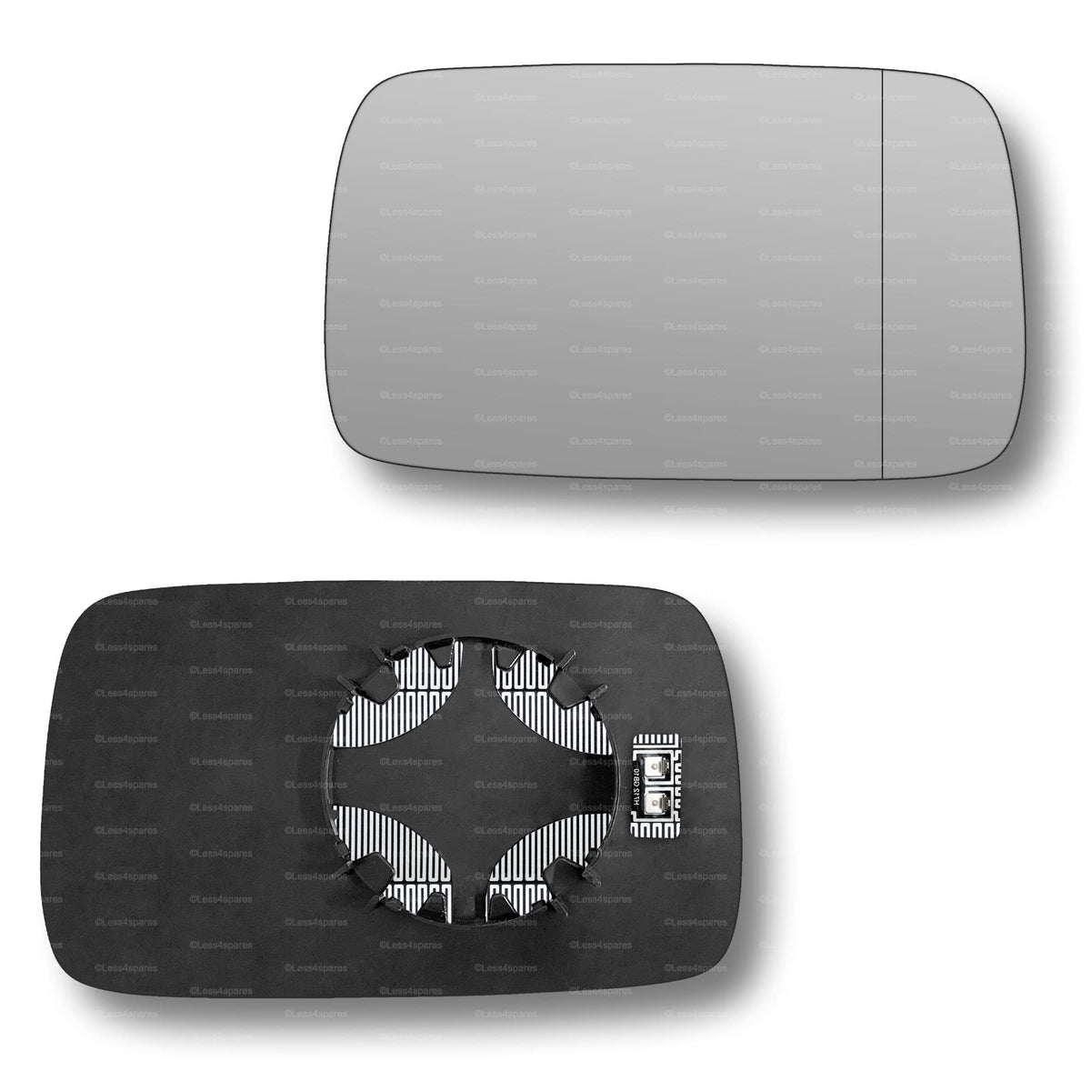 Replacement Wing Mirror Glass Right for BMW 3 Series 1982-2000 Clip-On Driver Off side Heated with Blind Spot