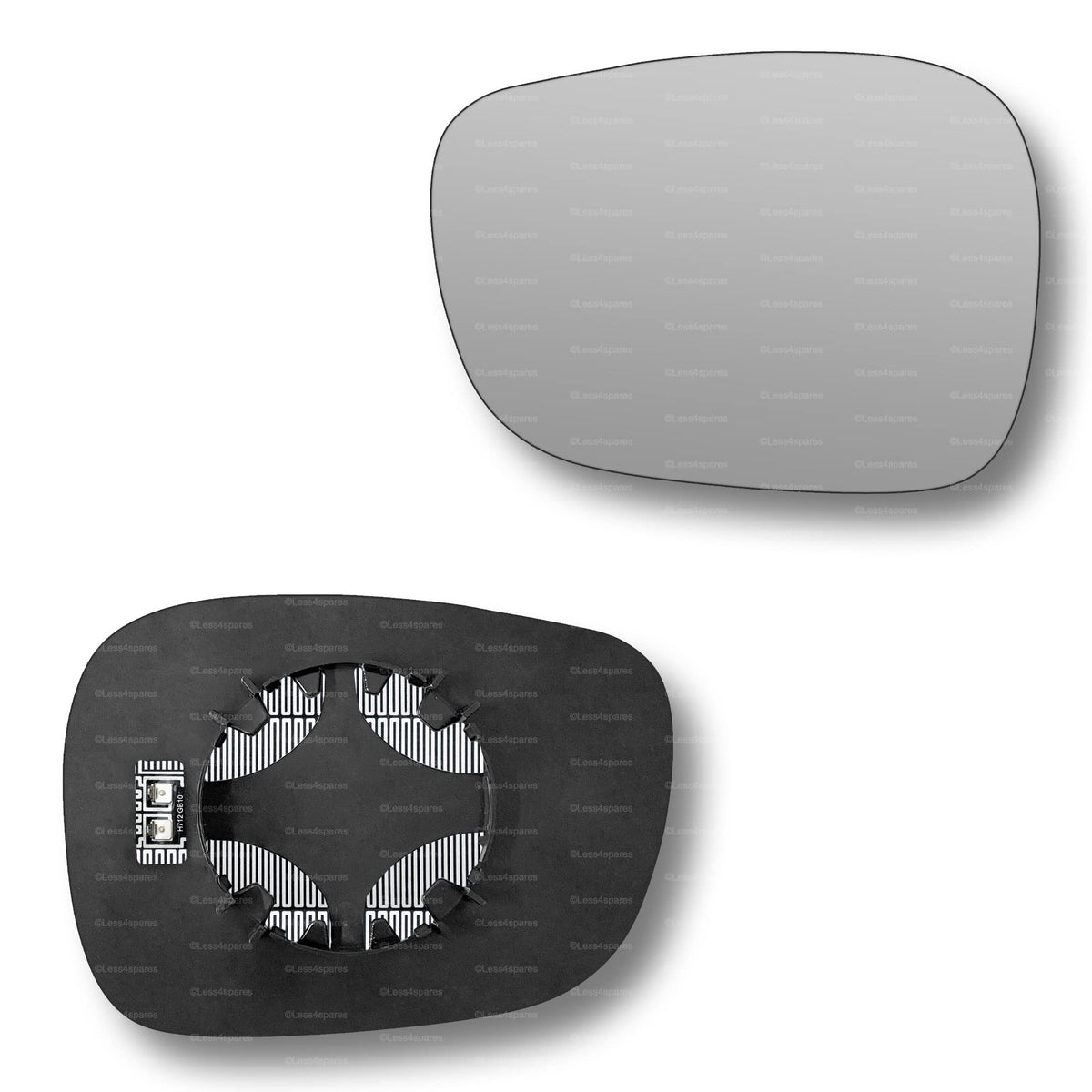 Replacement Wing Mirror Glass Left for BMW X3 2010-2014 Clip-On Passenger Near Side N/S Heated Convex