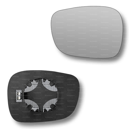 Replacement Wing Mirror Glass Left for BMW X1 2009-2012 Clip-On Passenger Near Side N/S Heated Convex