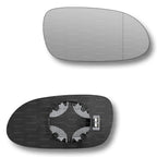 Replacement Wing Mirror Glass Right for Mercedes SL 1998-2003 Clip-On Driver Off side Heated with Blind Spot