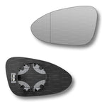 Replacement Wing Mirror Glass Left for Porsche Panamera 2017-2022 Clip-On Passenger Near Side N/S Heated with Blind Spot
