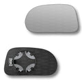 Replacement Wing Mirror Glass Left for Fiat Bravo 1995-2001 Clip-On Passenger Near Side N/S Heated Convex