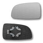 Replacement Wing Mirror Glass Left for Chevrolet Aveo 2008-2011 Clip-On Passenger Near Side N/S Heated Convex