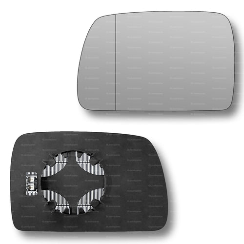 Replacement Wing Mirror Glass Left for BMW X3 2003-2009 Clip-On Passenger Near Side N/S Heated with Blind Spot