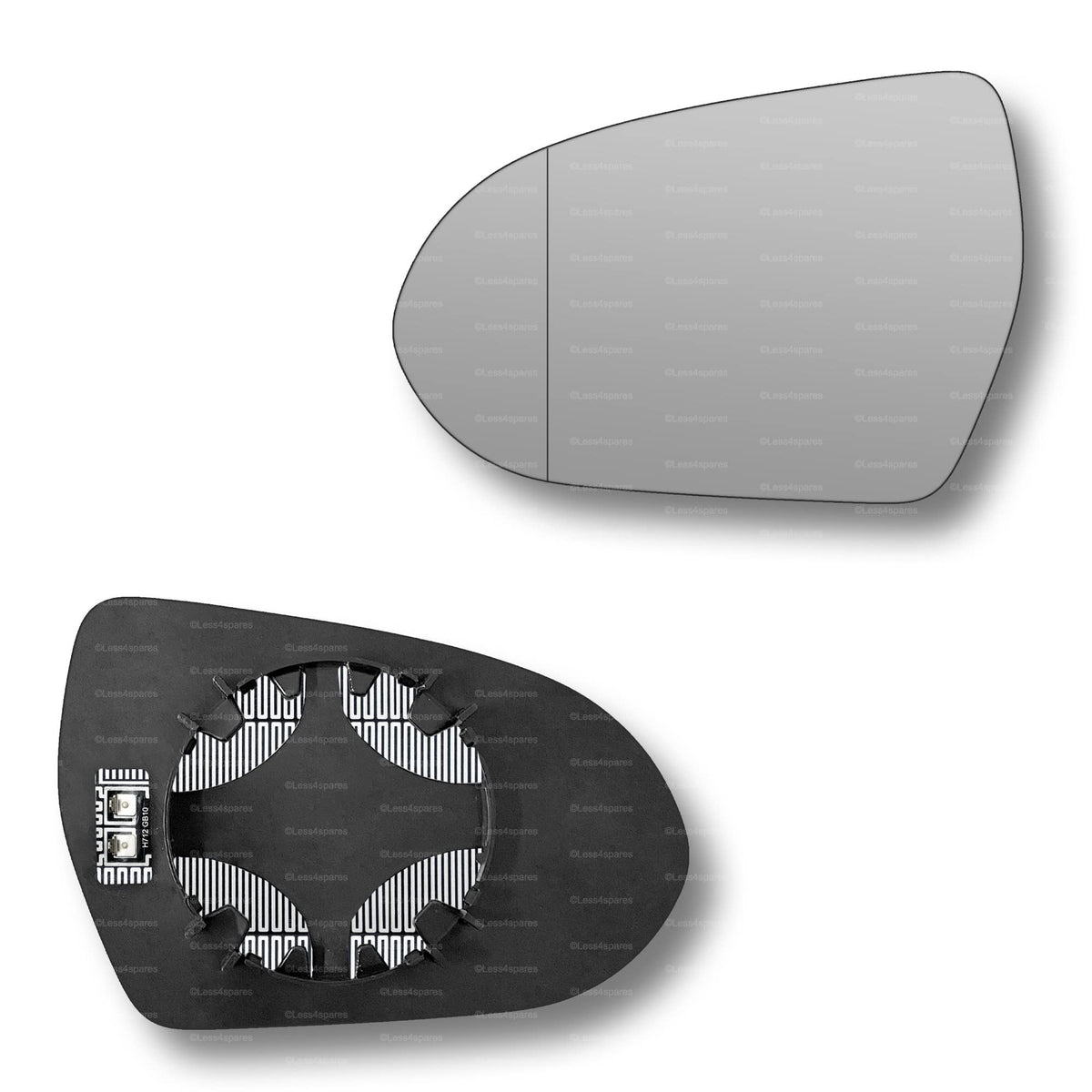 Replacement Wing Mirror Glass Left for Kia Niro 2016-2022 Clip-On Passenger Near Side N/S Heated with Blind Spot