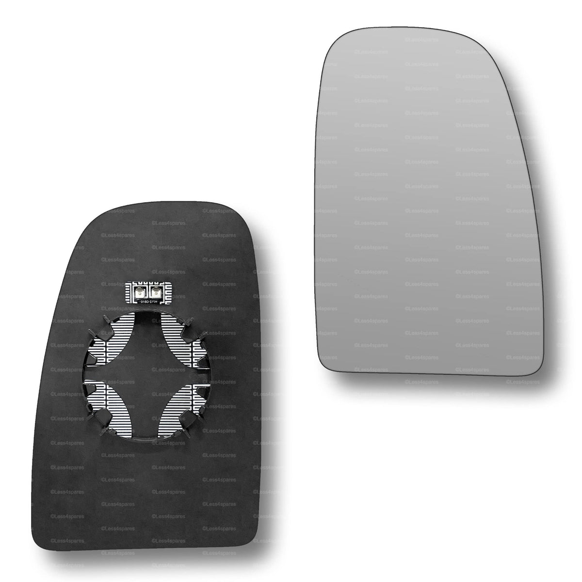 Replacement Wing Mirror Glass Right for Citroen Relay 2006-2022 Clip-On Driver Off side Heated Convex