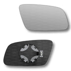 Replacement Wing Mirror Glass Right for Audi A6 1999-2004 Clip-On Driver Off side Heated Convex