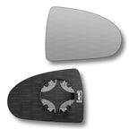 Replacement Wing Mirror Glass Right for Mitsubishi Colt 2004-2012 Clip-On Driver Off side Heated Convex