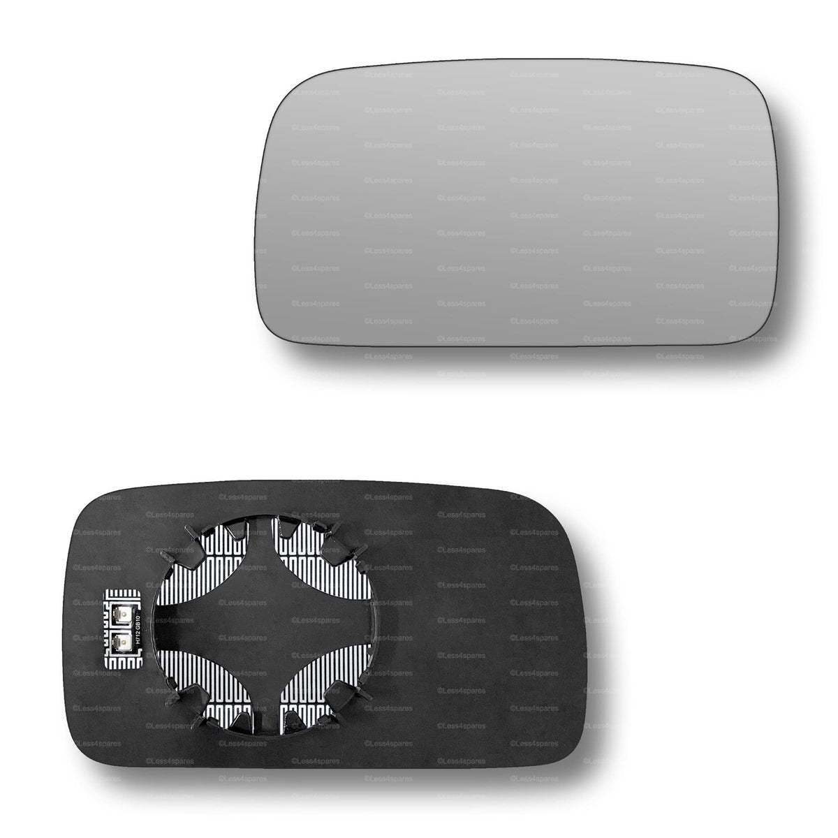 Replacement Wing Mirror Glass Left for VW Polo 1994-1999 Clip-On Passenger Near Side N/S Heated Convex