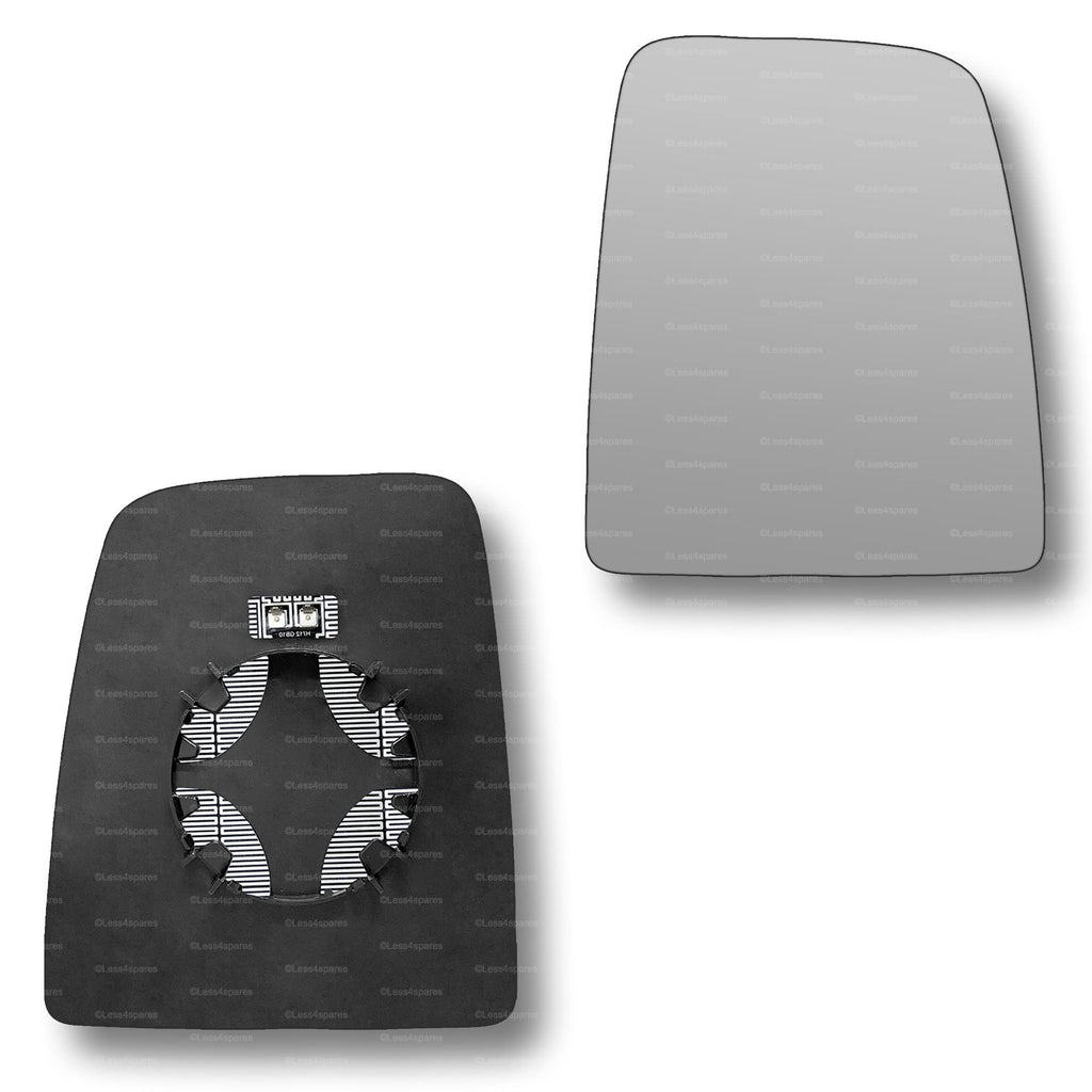 Replacement Wing Mirror Glass Right for VW Crafter 2006-2017 Clip-On Driver Off side Heated Convex