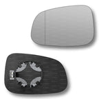 Replacement Wing Mirror Glass Left for Jaguar X-Type 2008-2009 Clip-On Passenger Near Side N/S Heated with Blind Spot