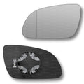 Replacement Wing Mirror Glass Left for Audi A8 2003-2007 Clip-On Passenger Near Side N/S Heated with Blind Spot