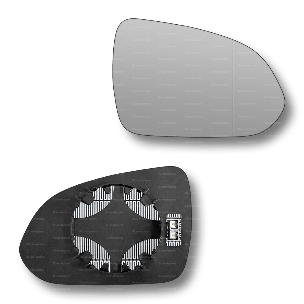 Replacement Wing Mirror Glass Right for Kia Rio 4, Stonic 2017-2022 Clip-On Driver Off side Heated with Blind Spot