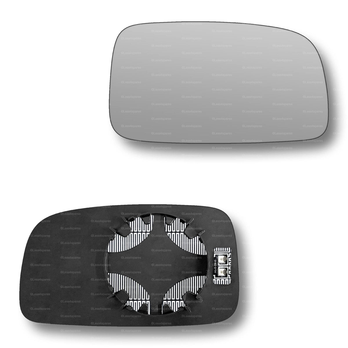 Replacement Wing Mirror Glass Right for Toyota Avensis 2003-2006 Clip-On Driver Off side Heated Convex