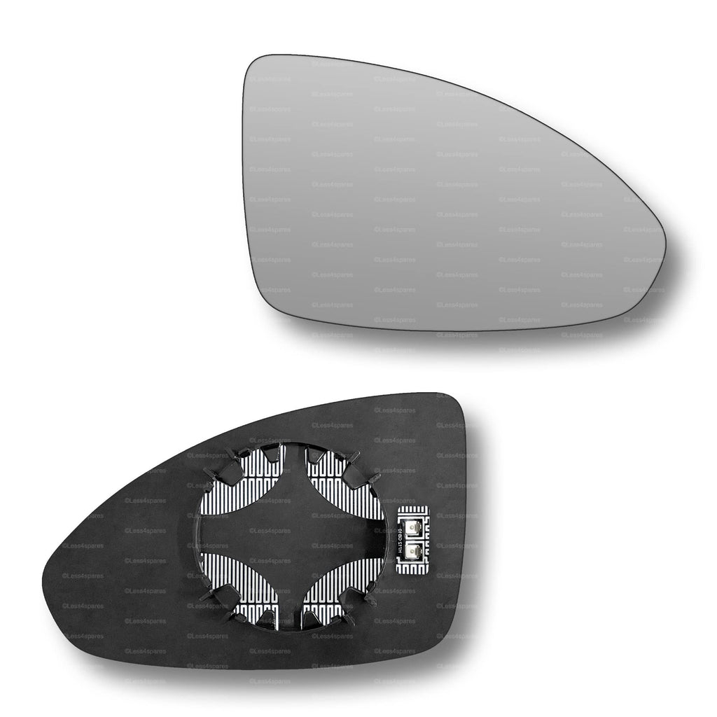 Replacement Wing Mirror Glass Right for Chevrolet Cruze 2009-2013 Clip-On Driver Off side Heated Convex