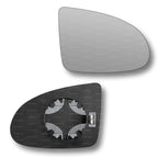 Replacement Wing Mirror Glass Right for Audi A2 1999-2005 Clip-On Driver Off side Heated Convex