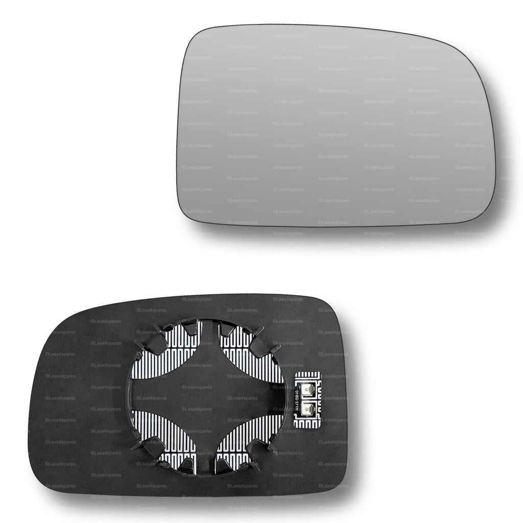Replacement Wing Mirror Glass Right for Honda HR-V CR-V 1996-2006 Clip-On Driver Off side Heated Convex