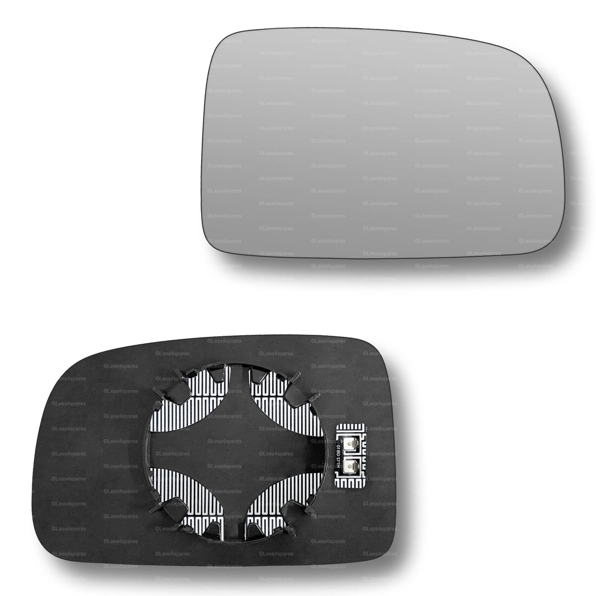 Replacement Wing Mirror Glass Right for Honda HR-V CR-V 1996-2006 Clip-On Driver Off side Heated Convex