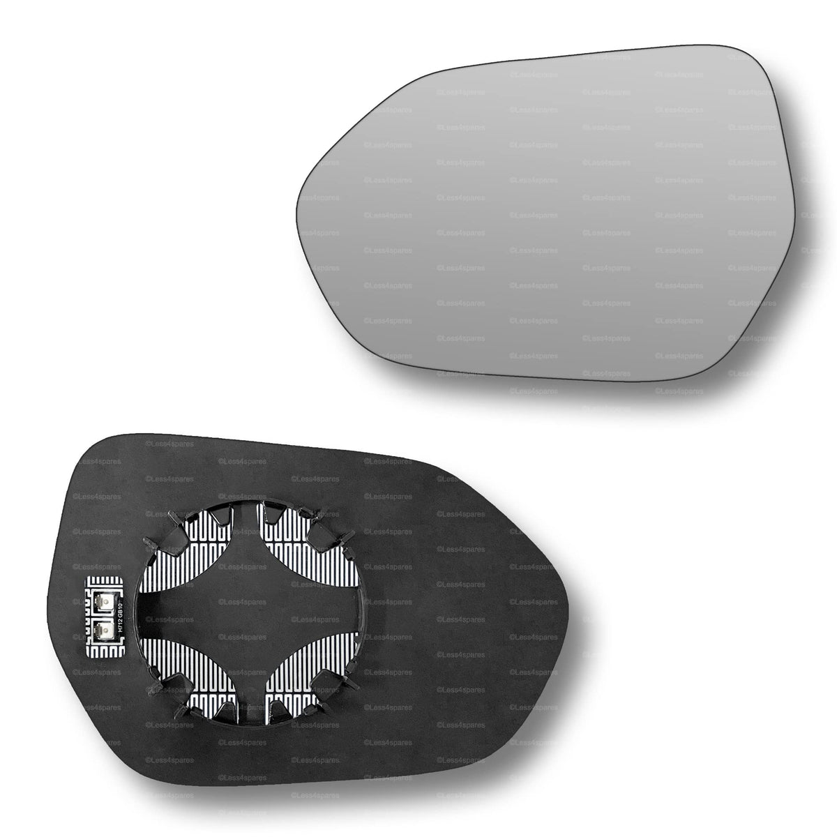 Replacement Wing Mirror Glass Left for Toyota Corolla 2019-2022 Clip-On Passenger Near Side N/S Heated Convex