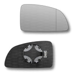 Replacement Wing Mirror Glass Right for Vauxhall Meriva 2002-2010 Clip-On Driver Off side Heated with Blind Spot
