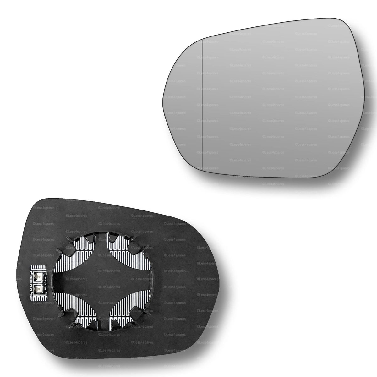 Replacement Wing Mirror Glass Left for Ford Puma 2019-2022 Clip-On Passenger Near Side N/S Heated with Blind Spot