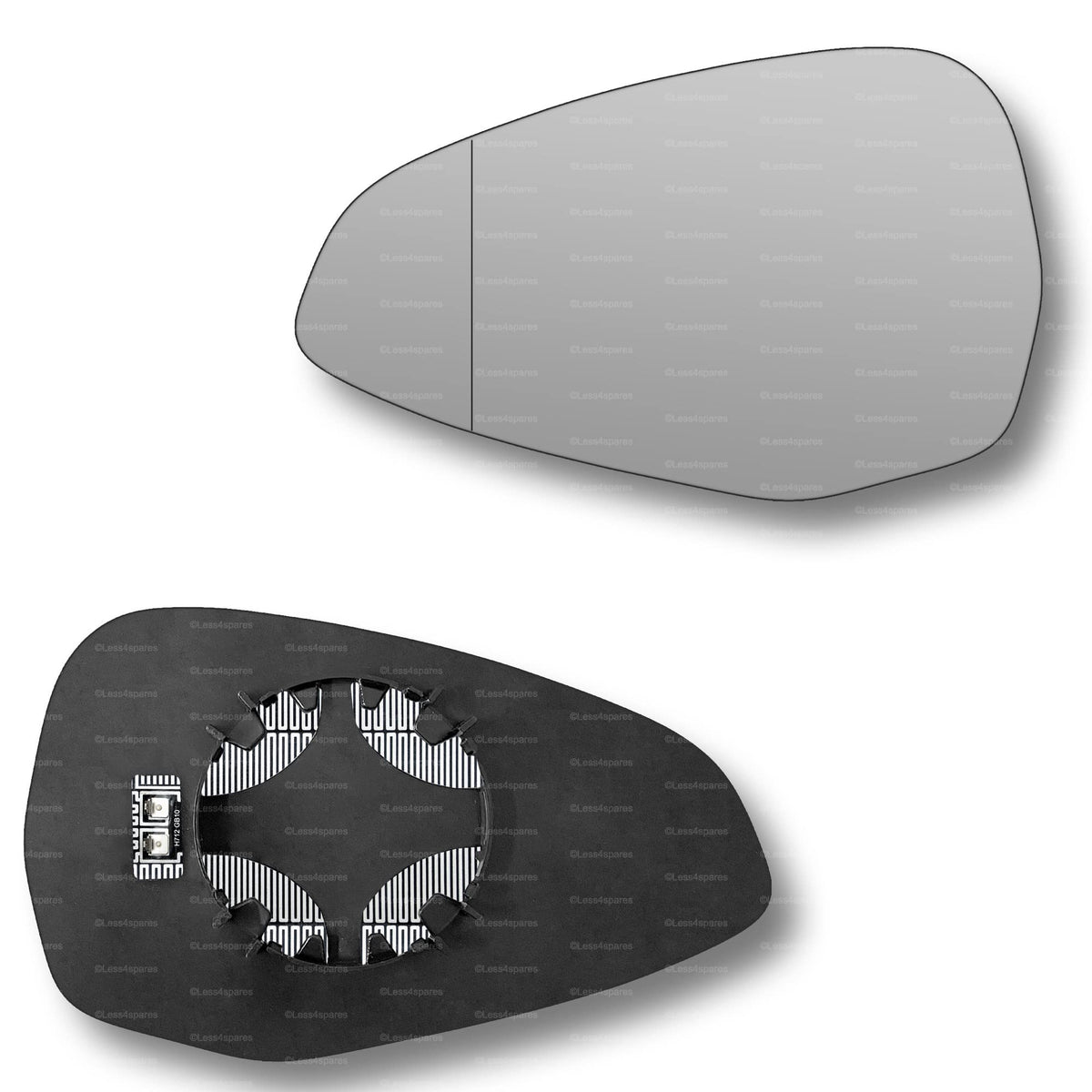 Replacement Wing Mirror Glass Left for Audi A5 2016-2022 Clip-On Passenger Near Side N/S Heated with Blind Spot