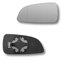 Replacement Wing Mirror Glass Left for Vauxhall Astra 2004-2008 Clip-On Passenger Near Side N/S Heated with Blind Spot