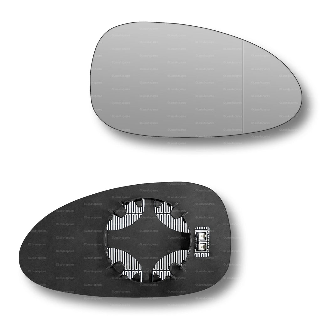 Replacement Wing Mirror Glass Right for Daewoo Chevrolet Lacetti 2003-2008 Clip-On Driver Off side Heated with Blind Spot