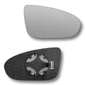 Replacement Wing Mirror Glass Right for Vauxhall Meriva 2010-2017 Clip-On Driver Off side Heated Convex