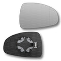 Replacement Wing Mirror Glass Right for Audi A1 2010-2018 Clip-On Driver Off side Heated with Blind Spot