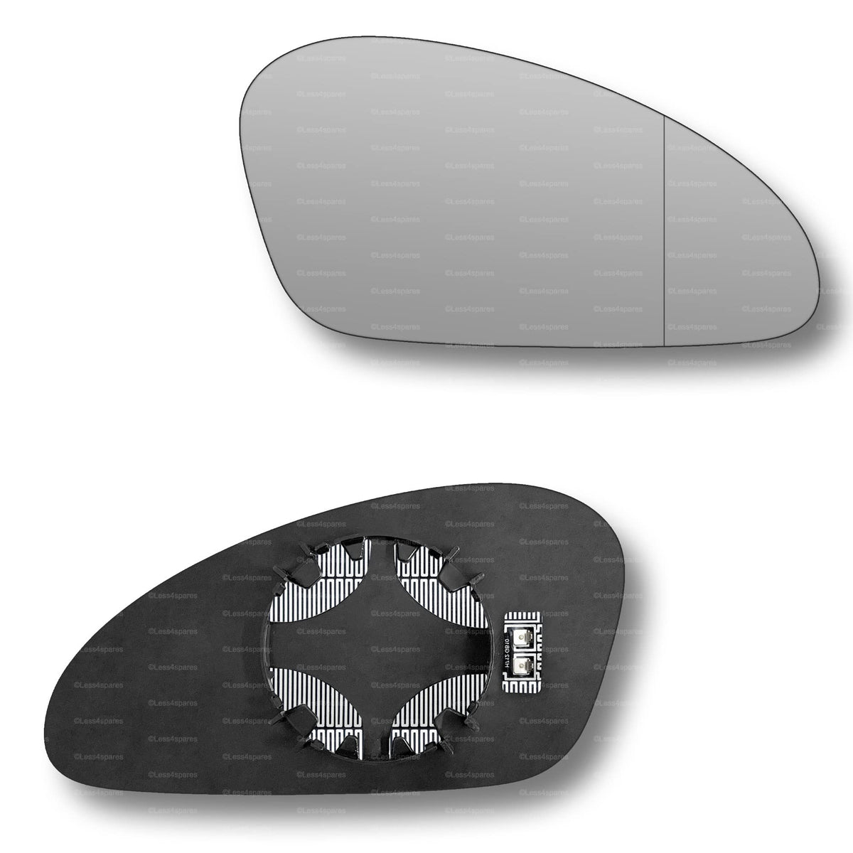 Replacement Wing Mirror Glass Right for Seat Ibiza 2002-2008 Clip-On Driver Off side Heated with Blind Spot