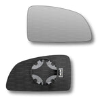 Replacement Wing Mirror Glass Right for Vauxhall Meriva 2002-2010 Clip-On Driver Off side Heated Convex