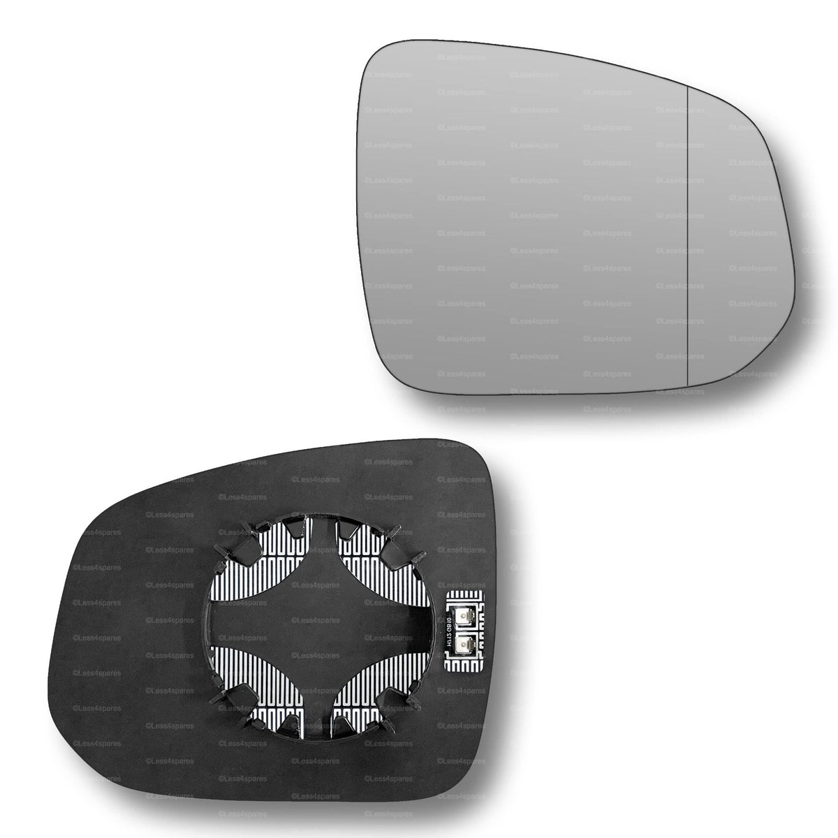 Replacement Wing Mirror Glass Right for Volvo XC90 2015-2022 Clip-On Driver Off side Heated with Blind Spot
