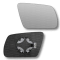Replacement Wing Mirror Glass Right for Audi A6 Allroad 1999-2009 Clip-On Driver Off side Heated Convex
