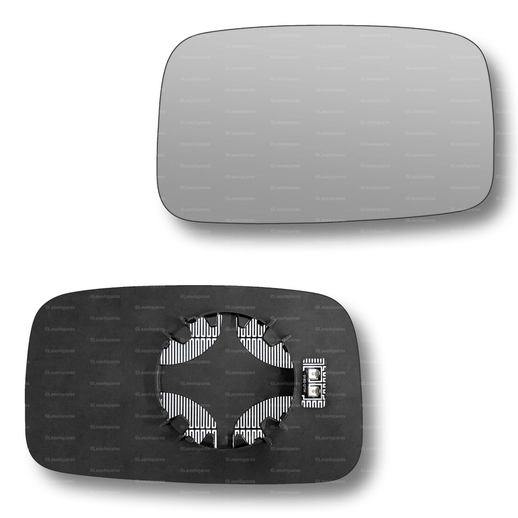 Replacement Wing Mirror Glass Right for Vauxhall Frontera 1991-1998 Clip-On Driver Off side Heated Convex