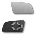 Replacement Wing Mirror Glass Right for BMW 5 Series 6 Series 2003-2010 Clip-On Driver Off side Heated with Blind Spot