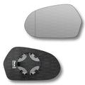 Replacement Wing Mirror Glass Left for Audi A6 2011-2018 Clip-On Passenger Near Side N/S Heated with Blind Spot