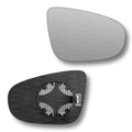 Replacement Wing Mirror Glass Right for VW Touran 2009-2015 Clip-On Driver Off side Heated Convex