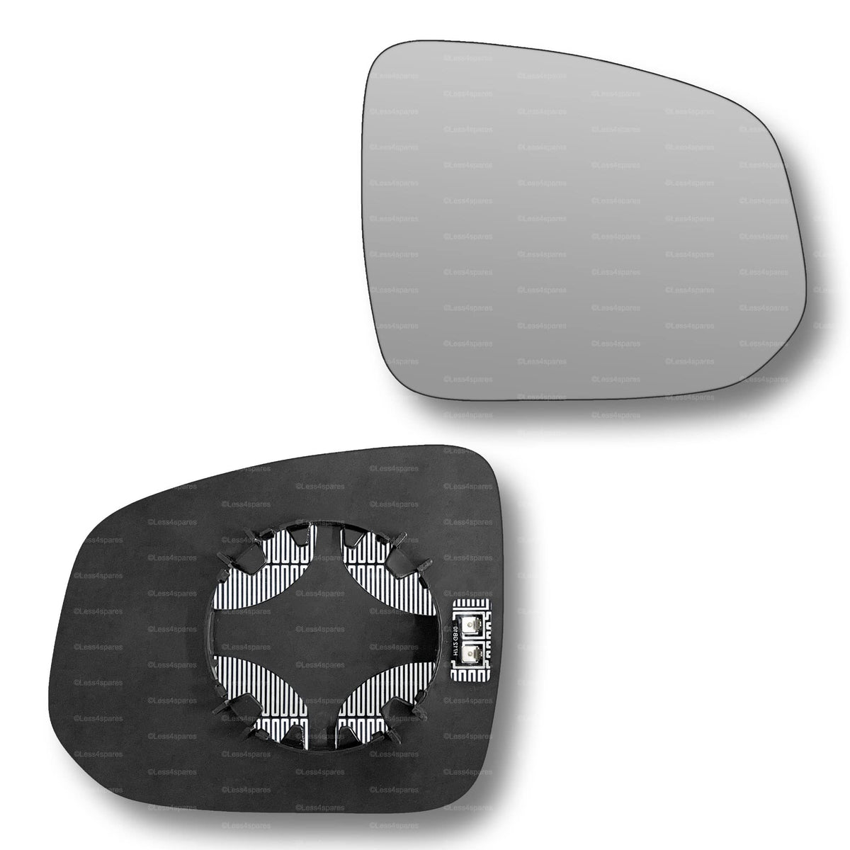 Replacement Wing Mirror Glass Right for Volvo XC90 2015-2022 Clip-On Driver Off side Heated Convex