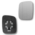 Replacement Wing Mirror Glass Left for VW Transporter 1990-2003 Clip-On Passenger Near Side N/S Heated with Blind Spot