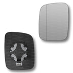 Replacement Wing Mirror Glass Left for VW Transporter 1990-2003 Clip-On Passenger Near Side N/S Heated with Blind Spot